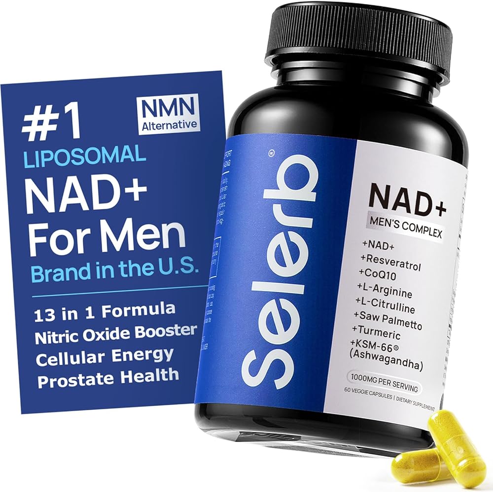 NAD+ Selerb Complex para Hombres – Fórmula Avanzada de Apoyo Energético y Bienestar Celular