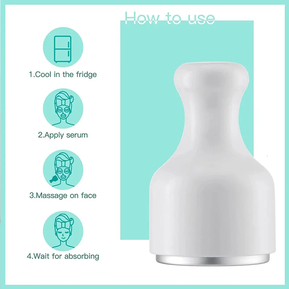 Masajeador Facial Frío para Piel – Ice Roller Calmante y Reafirmante