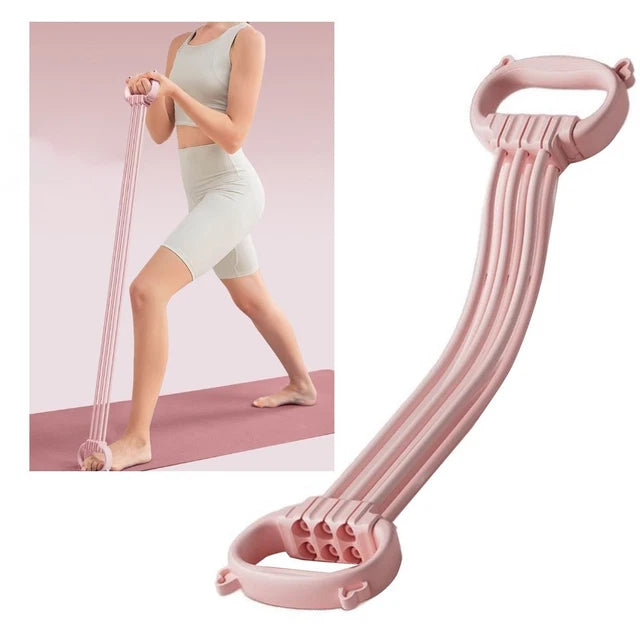 Ejercitador de Pilates y Yoga Multifuncional con Bandas de Resistencia