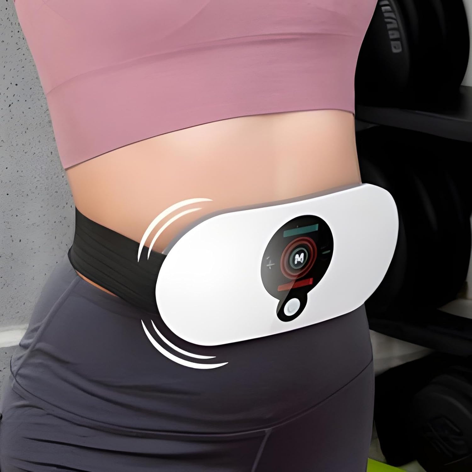 Cinturón Masajeador Vibrador Eléctrico para Abdomen y Cintura con Múltiples Modos