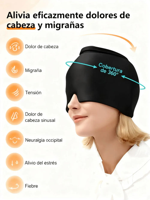 Antifaz Terapéutico para Migraña con Gel – Alivio y Descanso Inmediato