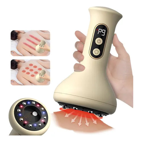 Masajeador Corporal Eléctrico con Ventosas, Calor y Succión