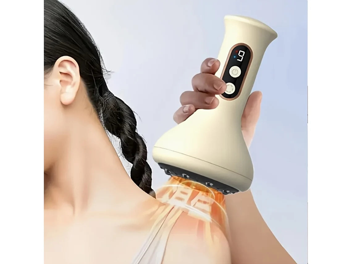 Masajeador Corporal Eléctrico con Ventosas, Calor y Succión