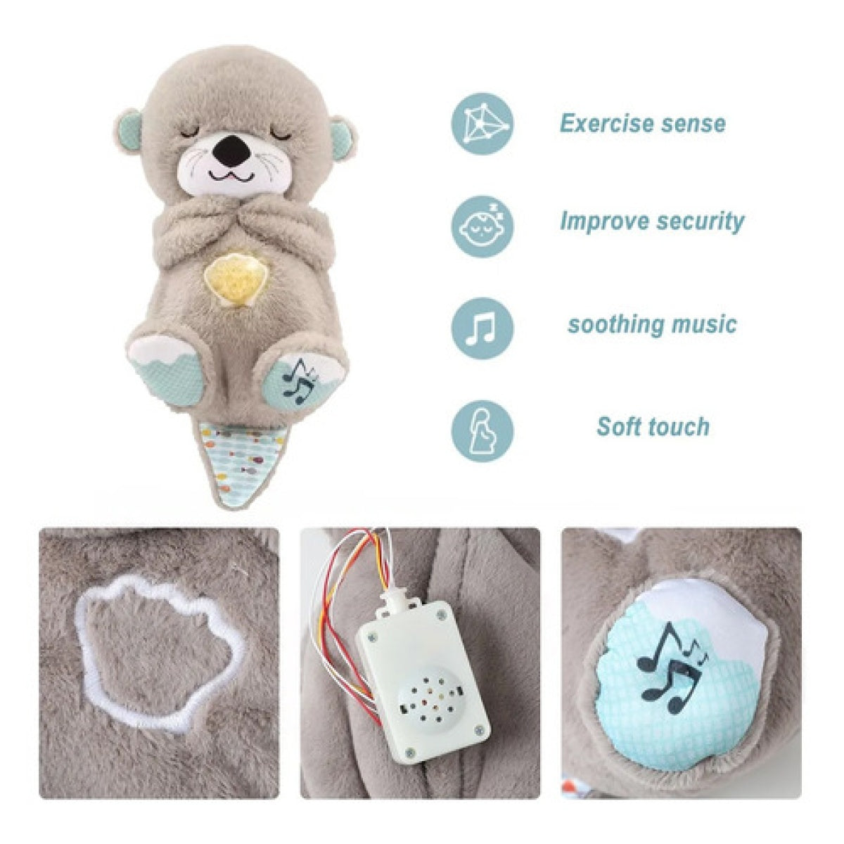 Nutria que Respira – Peluche Relajante con Movimiento de Respiración